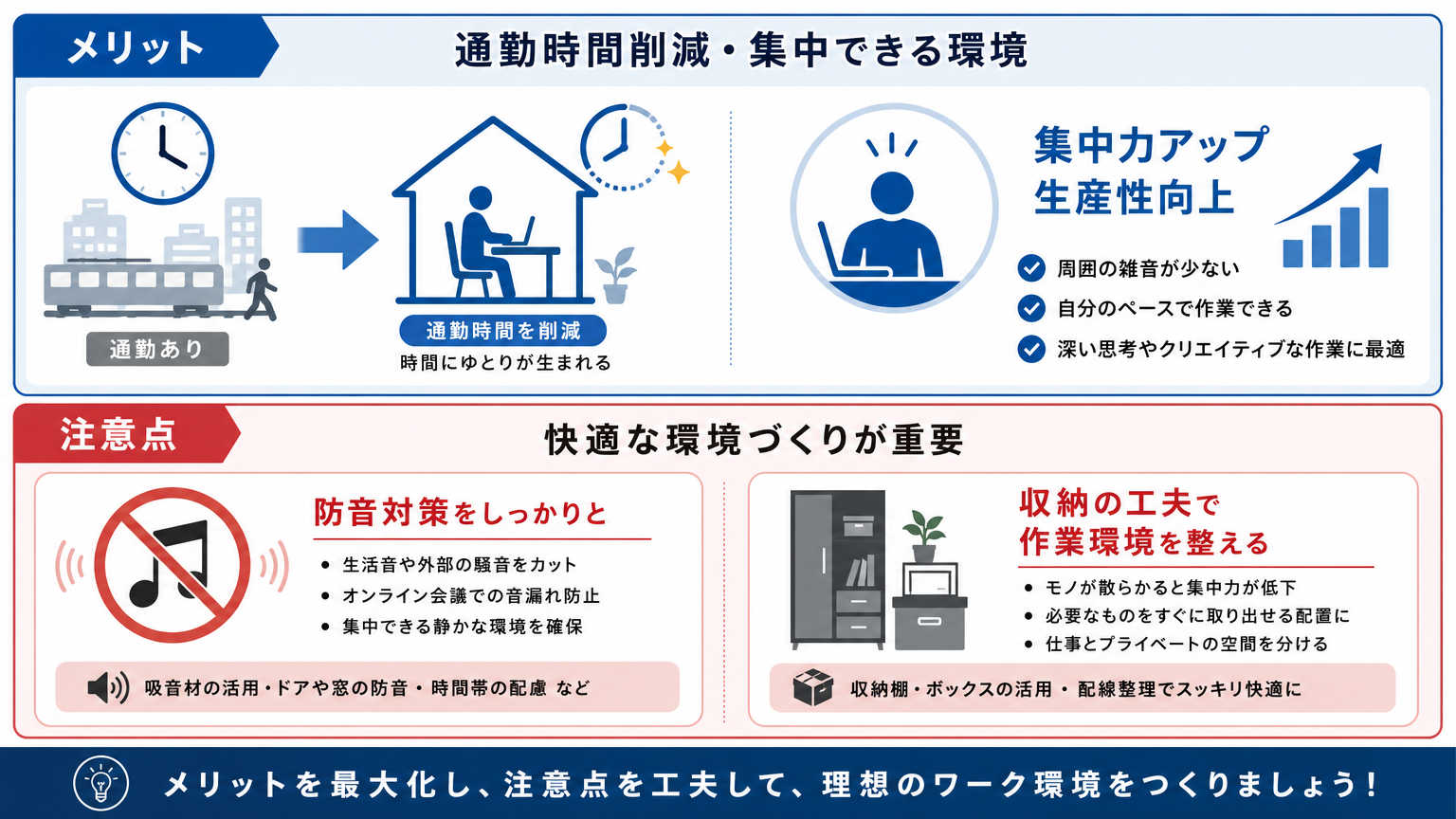 自宅にワークスペースを作るメリットと賃貸での注意点