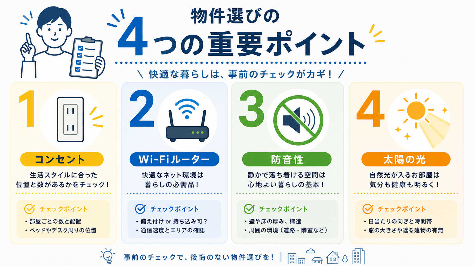 在宅勤務向けの物件を選ぶときのチェックポイント